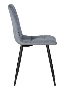 Стул обеденный DOBRIN CHILLY, Серо-голубой Holland 14, основание черное в Лысьве - lysva.ok-mebel.com | фото 3
