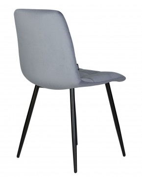 Стул обеденный DOBRIN CHILLY, Серо-голубой Holland 14, основание черное в Лысьве - lysva.ok-mebel.com | фото 4
