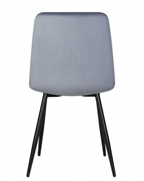 Стул обеденный DOBRIN CHILLY, Серо-голубой Holland 14, основание черное в Лысьве - lysva.ok-mebel.com | фото 5