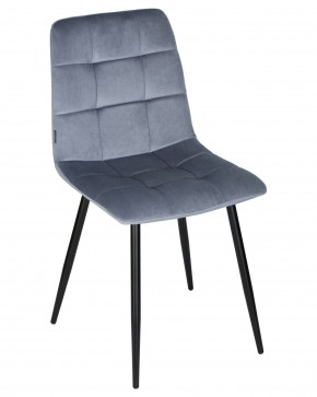 Стул обеденный DOBRIN CHILLY, Серо-голубой Holland 14, основание черное в Лысьве - lysva.ok-mebel.com | фото 7