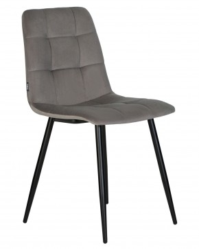 Стул обеденный DOBRIN CHILLY, Темно-серый Holland 18, основание черное в Лысьве - lysva.ok-mebel.com | фото 3