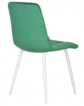 Стул обеденный DOBRIN CHILLY, Темно-зеленый Holland 30, основание белое в Лысьве - lysva.ok-mebel.com | фото 4