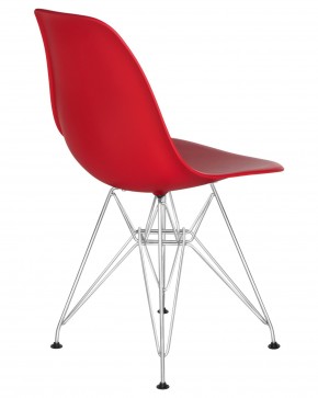 Стул обеденный DOBRIN DSR, ножки хром, цвет красный (R-02) в Лысьве - lysva.ok-mebel.com | фото 4