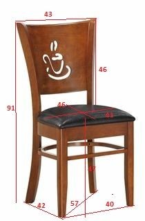 Стул обеденный DOBRIN JERRY, шоколад, чёрный в Лысьве - lysva.ok-mebel.com | фото 11
