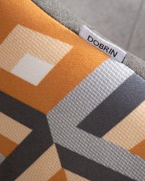 Стул обеденный DOBRIN MARKUS, ЭМАЛЬ ЧЕРНЫЙ МУАР ткань Candy Graphite+Escada Ochre в Лысьве - lysva.ok-mebel.com | фото 10