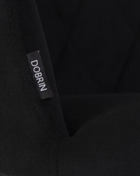 Стул обеденный DOBRIN ROBY, ЭМАЛЬ ЧЕРНЫЙ МУАР велюр Catania Black в Лысьве - lysva.ok-mebel.com | фото 2
