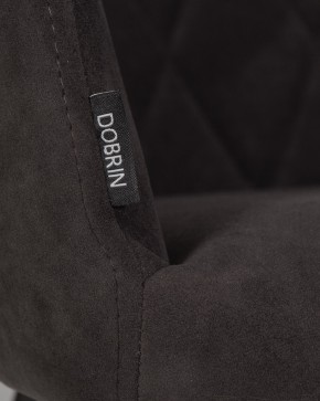 Стул обеденный DOBRIN ROBY, ЭМАЛЬ ЧЕРНЫЙ МУАР велюр Catania Espresso в Лысьве - lysva.ok-mebel.com | фото 9