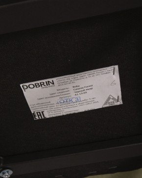 Стул обеденный DOBRIN ROBY, ЭМАЛЬ ЧЕРНЫЙ МУАР велюр Catania Forest в Лысьве - lysva.ok-mebel.com | фото 12