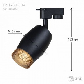Светильник на штанге Эра  TR51 - GU10 BK в Лысьве - lysva.ok-mebel.com | фото 4