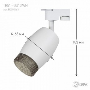 Светильник на штанге Эра  TR51 - GU10 WH в Лысьве - lysva.ok-mebel.com | фото 4