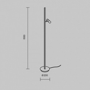 Торшер Maytoni Thin MOD395FL-L28BS3K в Лысьве - lysva.ok-mebel.com | фото 4