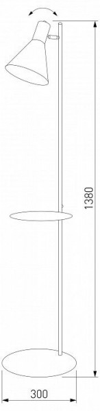 Торшер с полкой TK Lighting Jump 5864 Jump в Лысьве - lysva.ok-mebel.com | фото 2