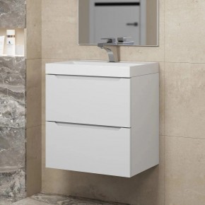 Тумба под раковину Uperwood Tanos 50 см, подвесная, белая матовая в Лысьве - lysva.ok-mebel.com | фото