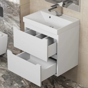Тумба под раковину Uperwood Tanos 50 см, подвесная, белая матовая в Лысьве - lysva.ok-mebel.com | фото 3