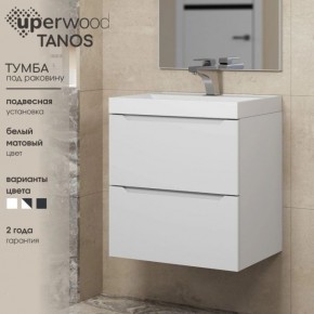 Тумба под раковину Uperwood Tanos 70 см, подвесная, белая матовая в Лысьве - lysva.ok-mebel.com | фото 5