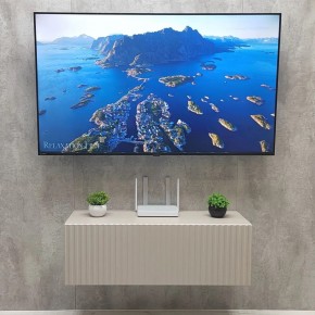 Тумба подвесная под ТВ LINES MTV3-MA 900 Бежевый (Леда-М 10.1.5) в Лысьве - lysva.ok-mebel.com | фото 3