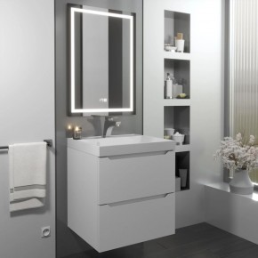 Тумба с раковиной Uperwood Tanos 50 см, подвесная, белая матовая в Лысьве - lysva.ok-mebel.com | фото
