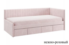 ТВИКС Кровать (тахта) с ящиками 900 (нежно-розовый) в Лысьве - lysva.ok-mebel.com | фото