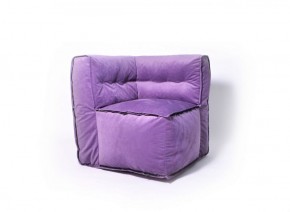 Угловое модульное бескаркасное кресло Комфорт (Фиолет велюр) в Лысьве - lysva.ok-mebel.com | фото