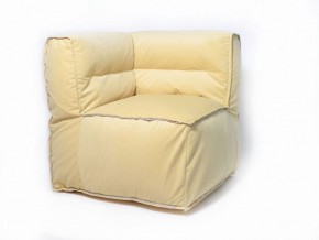 Угловое модульное бескаркасное кресло Комфорт (Желтый велюр) в Лысьве - lysva.ok-mebel.com | фото