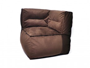Угловое модульное бескаркасное кресло Комфорт (Шоколад велюр) в Лысьве - lysva.ok-mebel.com | фото