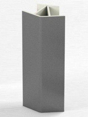 Угловое соединение для цоколя 135 гр. h100 мм (Алюминий, Белый, Черный, Сонома) в Лысьве - lysva.ok-mebel.com | фото
