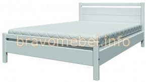 ВЕРОНИКА-1 Кровать из массива 900 (Белый Античный) в Лысьве - lysva.ok-mebel.com | фото