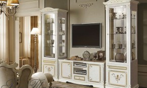 Витрина 1-дверная (11.321) Роза Талия (беж) в Лысьве - lysva.ok-mebel.com | фото 2