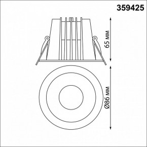 Встраиваемый светильник Novotech Lang 359425 в Лысьве - lysva.ok-mebel.com | фото 8