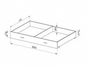 Ящик для металлических кроватей 120*190 (Венге) в Лысьве - lysva.ok-mebel.com | фото 2