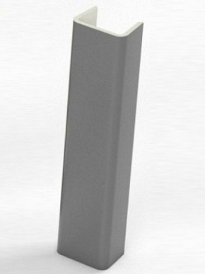 Торцевая заглушка  для цоколя h100 мм (Алюминий, Белый, Черный, Сонома) в Лысьве - lysva.ok-mebel.com | фото
