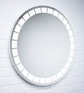 Зеркало Маскат 700х700 с подсветкой Домино (GL7057Z) в Лысьве - lysva.ok-mebel.com | фото 3